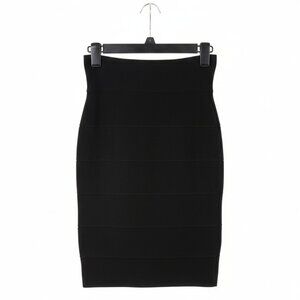 BCBGMAXAZRIA Black Bandage Bodycon Mini Skirt XS High Waisted EUC